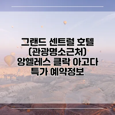 그랜드 센트럴 호텔 (관광명소근처) 앙헬레스 클락 아고다 특가 예약정보