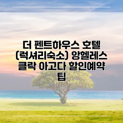 더 펜트하우스 호텔 (럭셔리숙소) 앙헬레스 클락 아고다 할인예약 팁