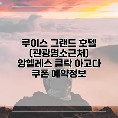 루이스 그랜드 호텔 (관광명소근처) 앙헬레스 클락 아고다 쿠폰 예약정보