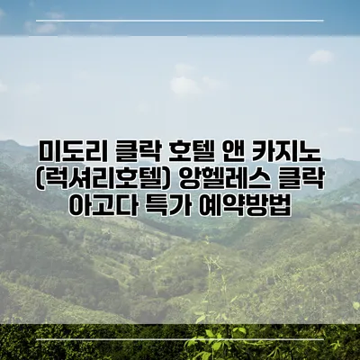 미도리 클락 호텔 앤 카지노 (럭셔리호텔) 앙헬레스 클락 아고다 특가 예약방법
