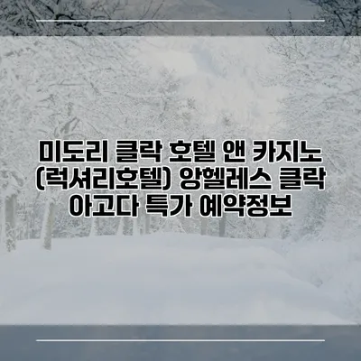 미도리 클락 호텔 앤 카지노 (럭셔리호텔) 앙헬레스 클락 아고다 특가 예약정보