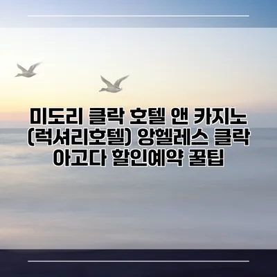 미도리 클락 호텔 앤 카지노 (럭셔리호텔) 앙헬레스 클락 아고다 할인예약 꿀팁