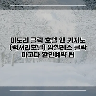 미도리 클락 호텔 앤 카지노 (럭셔리호텔) 앙헬레스 클락 아고다 할인예약 팁