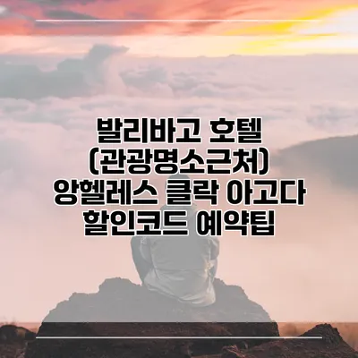 발리바고 호텔 (관광명소근처) 앙헬레스 클락 아고다 할인코드 예약팁