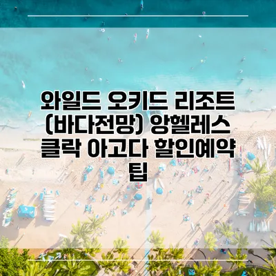 와일드 오키드 리조트 (바다전망) 앙헬레스 클락 아고다 할인예약 팁