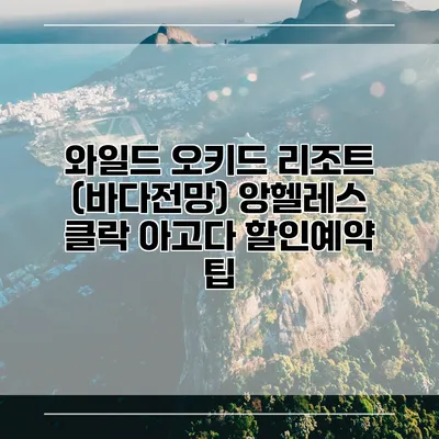 와일드 오키드 리조트 (바다전망) 앙헬레스 클락 아고다 할인예약 팁