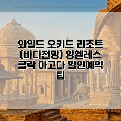 와일드 오키드 리조트 (바다전망) 앙헬레스 클락 아고다 할인예약 팁