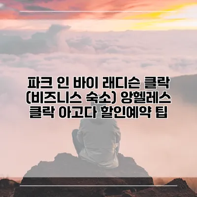 파크 인 바이 래디슨 클락 (비즈니스 숙소) 앙헬레스 클락 아고다 할인예약 팁