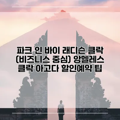 파크 인 바이 래디슨 클락 (비즈니스 중심) 앙헬레스 클락 아고다 할인예약 팁