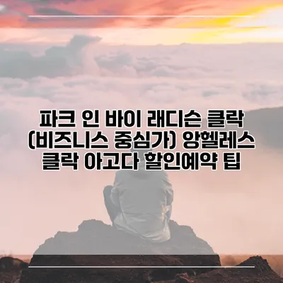 파크 인 바이 래디슨 클락 (비즈니스 중심가) 앙헬레스 클락 아고다 할인예약 팁