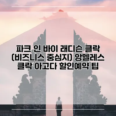 파크 인 바이 래디슨 클락 (비즈니스 중심지) 앙헬레스 클락 아고다 할인예약 팁
