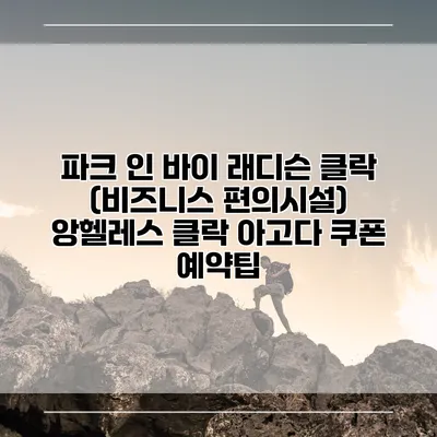 파크 인 바이 래디슨 클락 (비즈니스 편의시설) 앙헬레스 클락 아고다 쿠폰 예약팁