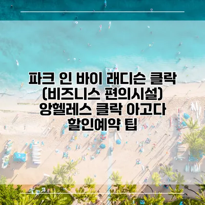 파크 인 바이 래디슨 클락 (비즈니스 편의시설) 앙헬레스 클락 아고다 할인예약 팁