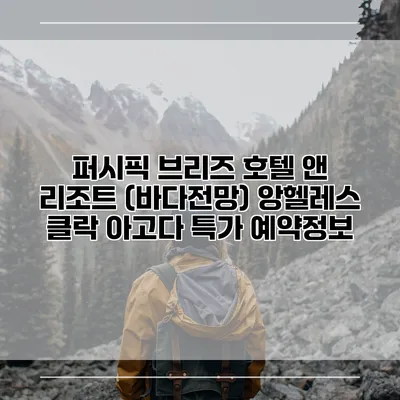 퍼시픽 브리즈 호텔 앤 리조트 (바다전망) 앙헬레스 클락 아고다 특가 예약정보