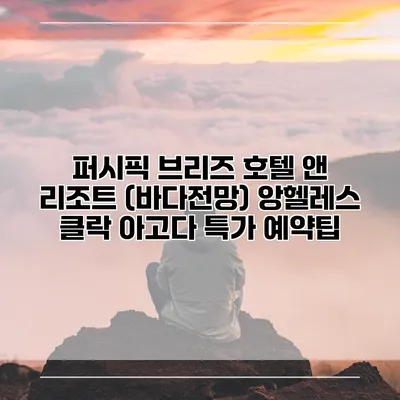 퍼시픽 브리즈 호텔 앤 리조트 (바다전망) 앙헬레스 클락 아고다 특가 예약팁