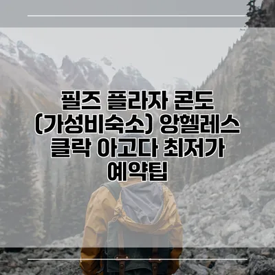 필즈 플라자 콘도 (가성비숙소) 앙헬레스 클락 아고다 최저가 예약팁