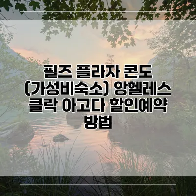 필즈 플라자 콘도 (가성비숙소) 앙헬레스 클락 아고다 할인예약 방법