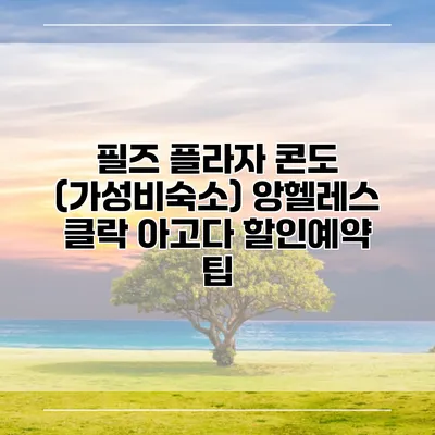 필즈 플라자 콘도 (가성비숙소) 앙헬레스 클락 아고다 할인예약 팁