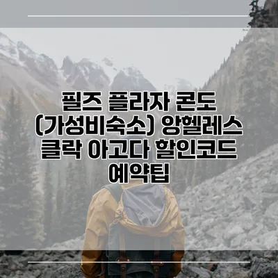 필즈 플라자 콘도 (가성비숙소) 앙헬레스 클락 아고다 할인코드 예약팁