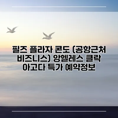 필즈 플라자 콘도 (공항근처 비즈니스) 앙헬레스 클락 아고다 특가 예약정보