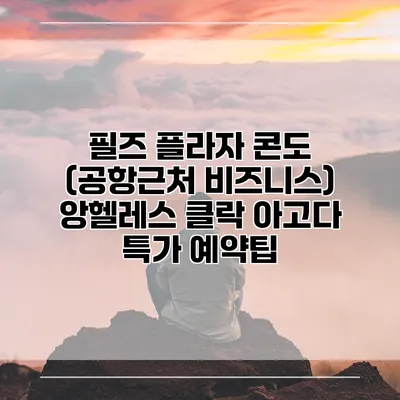 필즈 플라자 콘도 (공항근처 비즈니스) 앙헬레스 클락 아고다 특가 예약팁