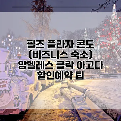 필즈 플라자 콘도 (비즈니스 숙소) 앙헬레스 클락 아고다 할인예약 팁
